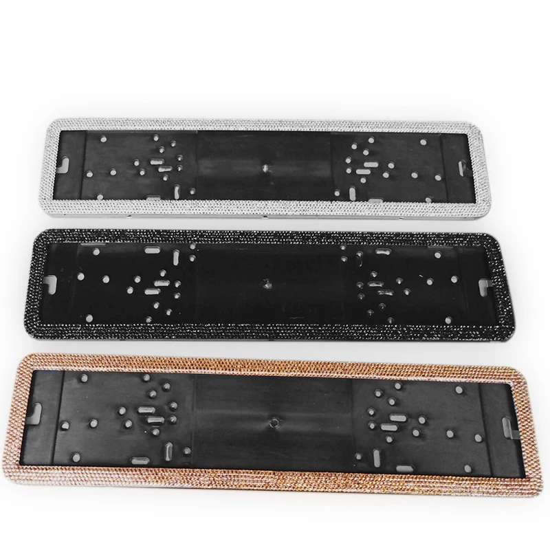 1 шт рамка для номера авто Рамка номерного знака Роскошный Кристалл алмазы сплав