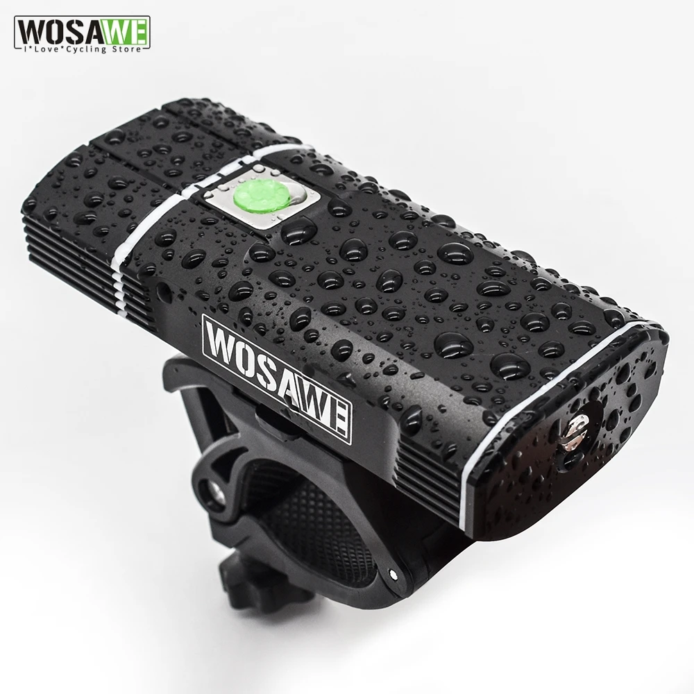 WOSAWE перезаряжаемый 2400lm светодиодный светильник для велосипеда USB лампа на руль