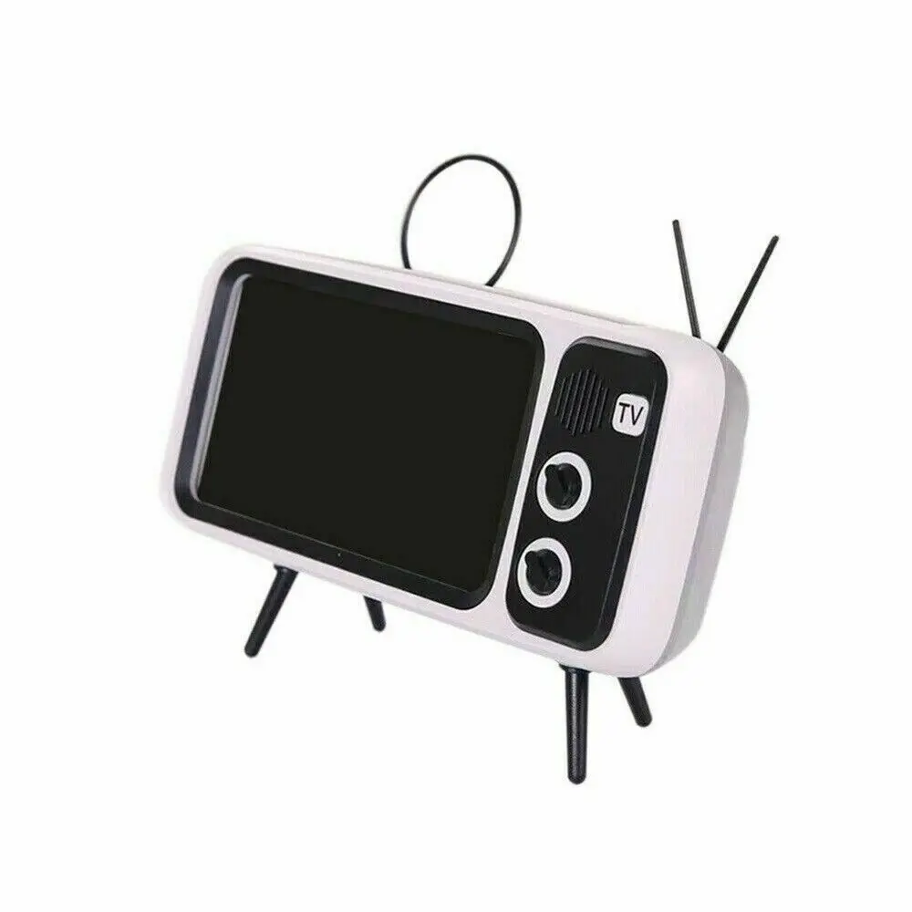 2 Беспроводной Bluetooth спикер телефон доки Ретро ТВ держатель мобильного телефона Bluetooth аудио Поддержка карты памяти беспроводной Bluetooth аудио - Цвет: 2