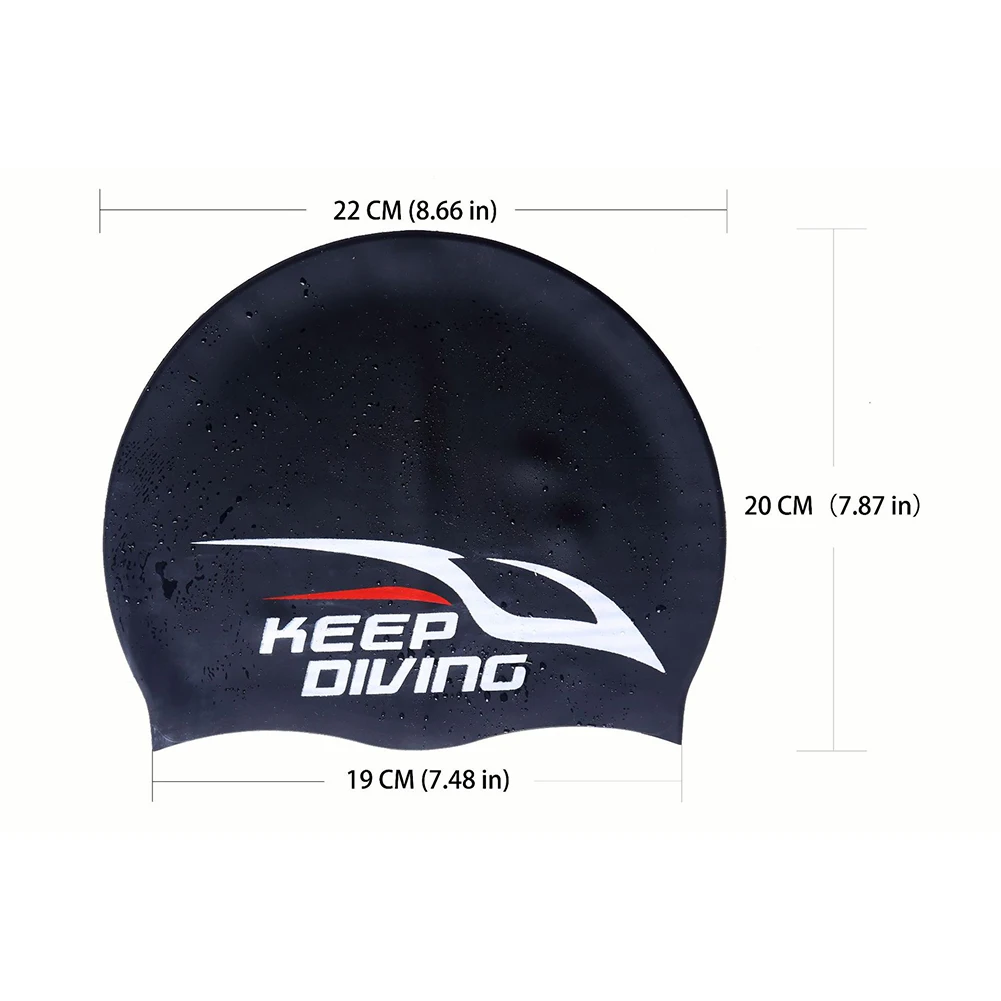 

Swimming Cap Silicone Women Men Waterproof Long Hair Swim Sports Pool Hats Protect Ears Bathing Swim Pool Hat Turban