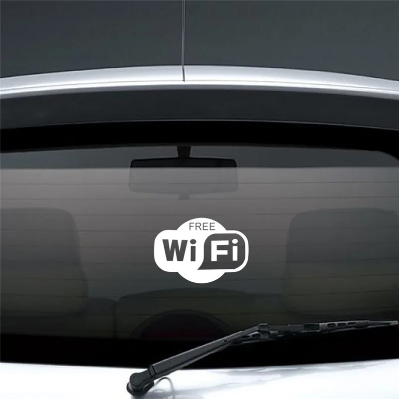 1 шт. Черный Бесплатный WiFi виниловый стикер Знак окна Кафе Ресторан Бар Интернет