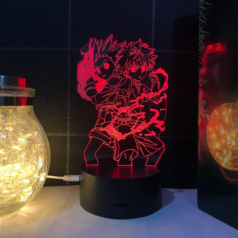 

Riman 7 RGB USB touch 3D night light for children's bedroom decoration Christmas gift desk lamp acrylic Table Lamp Child Gifts