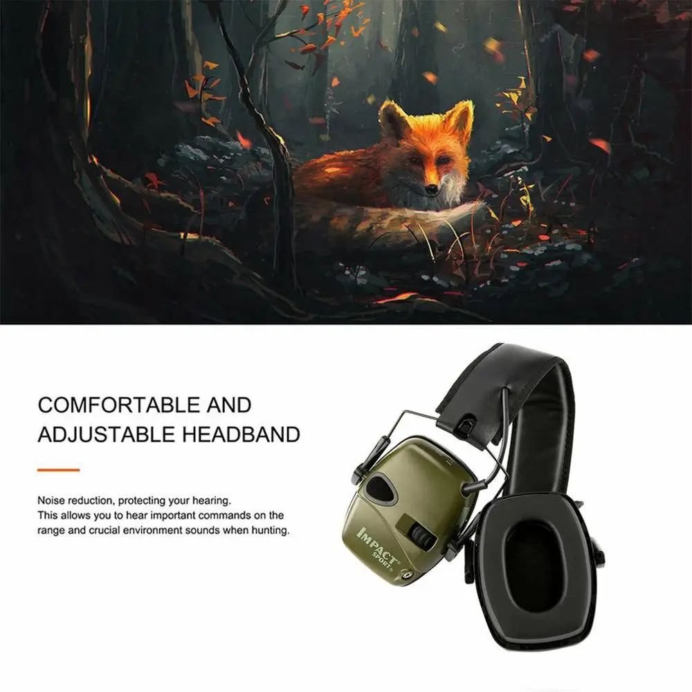 

Electronic Shooting Earmuff Outdoor Anti-noise Impact Sound Headset Tactical Hearing Protective Headset