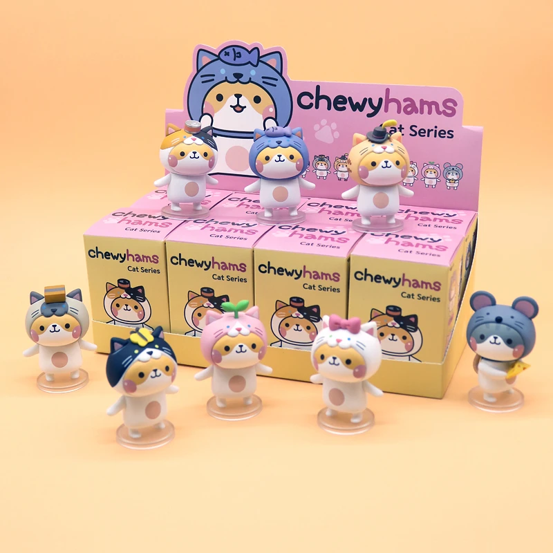 Подлинные LAMTOYS ChewyHams Ганс круглый прокатный Кот глухая коробка кукла ручной