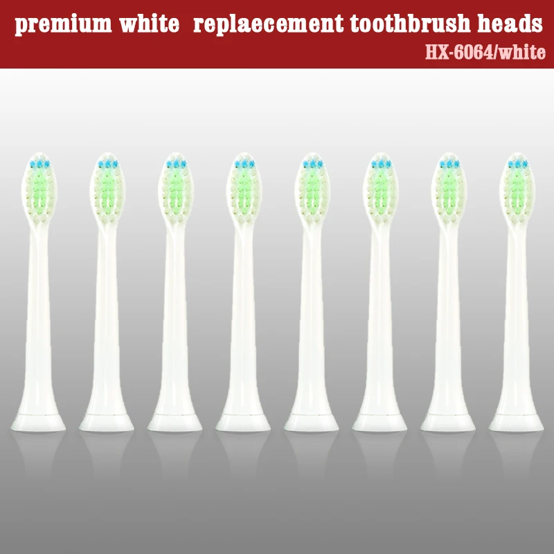 6064(white)-8 Съемные насадки для зубной щетки для philips sonicare Электрическая зубная щетка насадки зубных щеток для алмазной чистки 5 - Цвет: 6064(white)-8