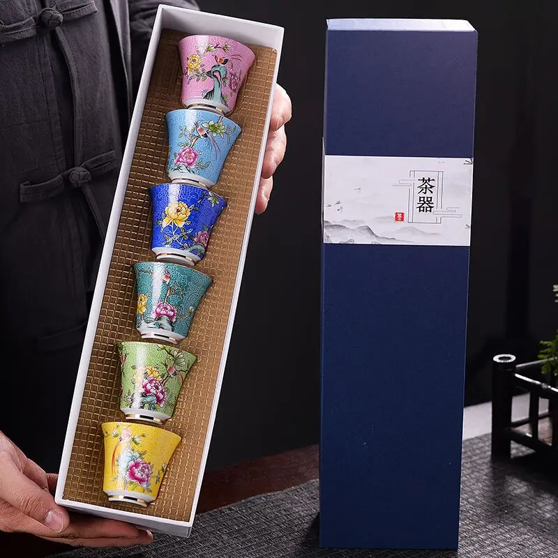 

На гриле Чай чашка Цзиндэчжэнь розовый шляпа чашка китайский фарфор керамическая Чай чашка чайный набор кунг-фу Чай комплект ювелирных изд...