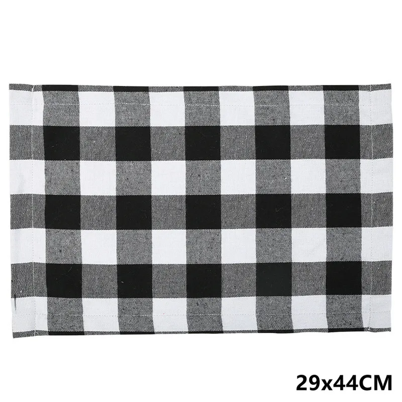 Рождественские коврики в клетку из буйвола рождественские украшения для