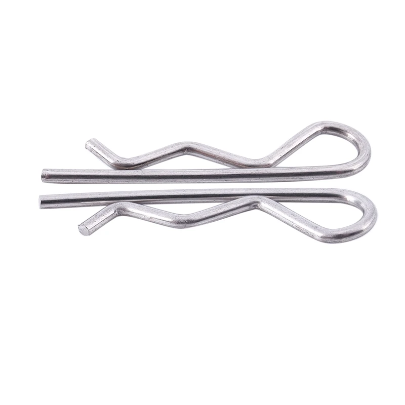 50pcs 1.5mmx35mm Stainless Steel R Shaped Cotter Clip Pin Silver | Обустройство дома