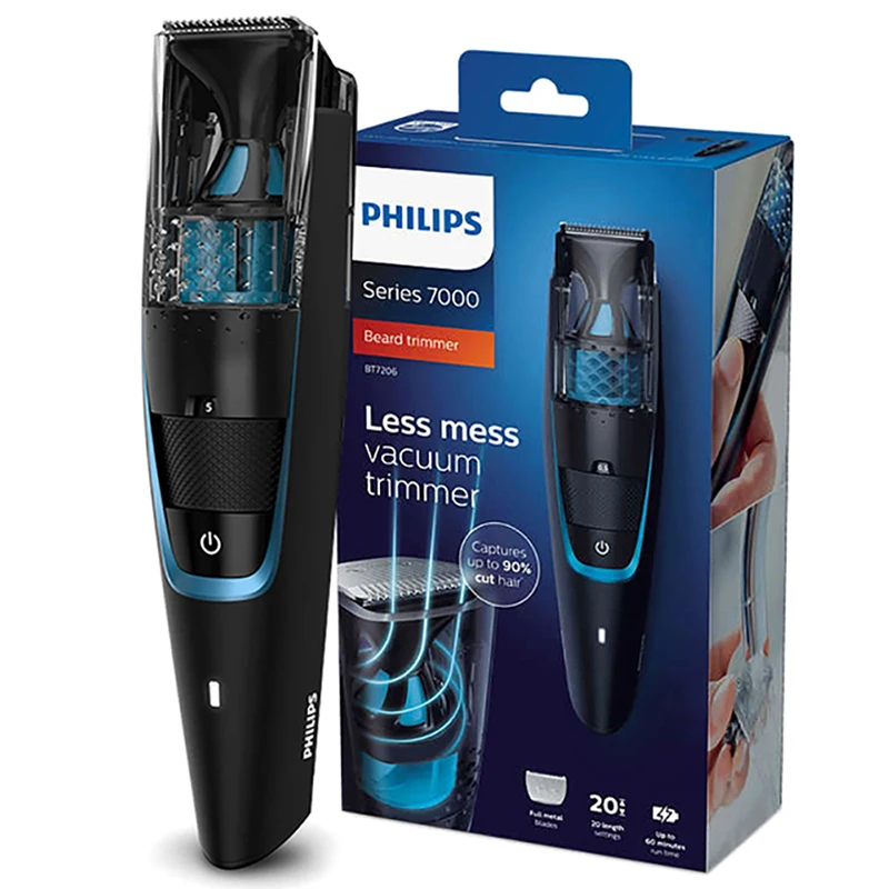 Philips 100% оригинальная BT7201/15 электрическая бритва вакуумный триммер для бороды