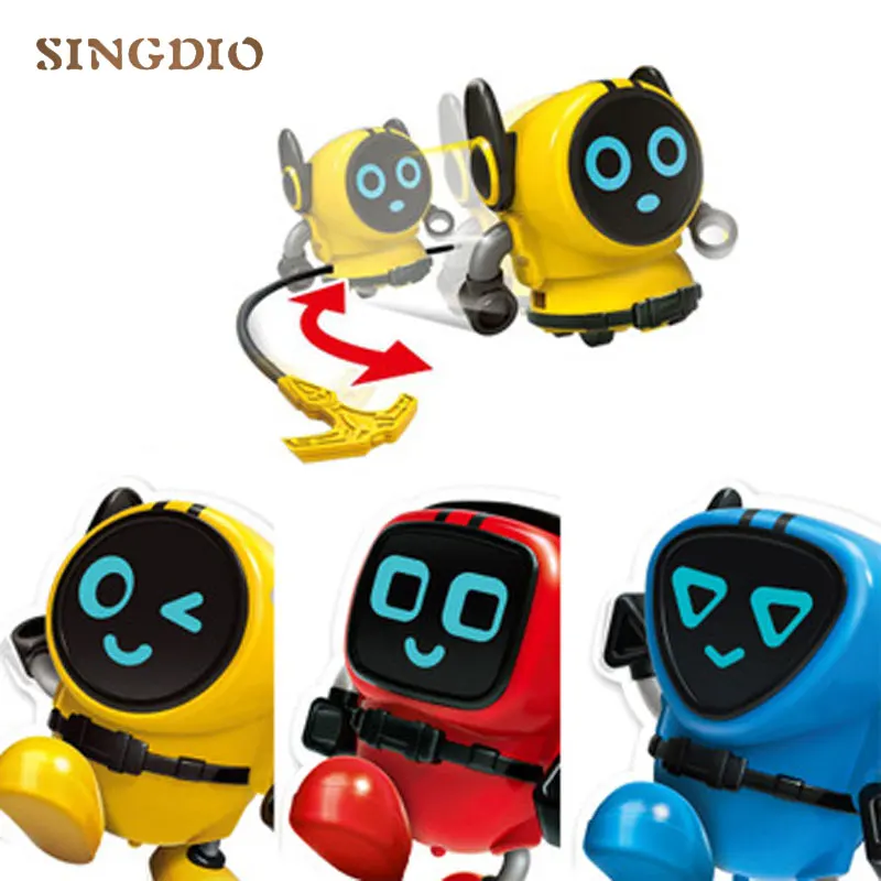 Новинка пластмассовый игрушечный инерционный робот с заводным механизмом