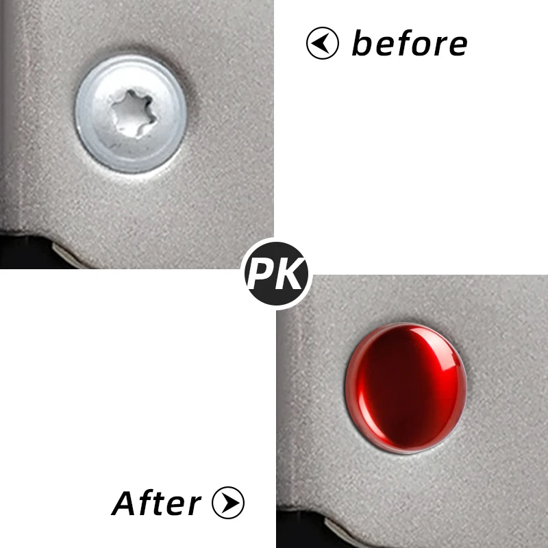 12 шт. металлический сплав Автомобильный Дверной замок Защитная крышка винта