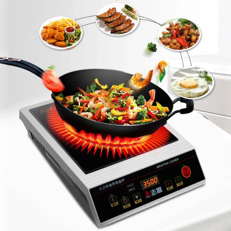 3500W High Power Induction Cooker Electric Stove Business Household Stir Fry