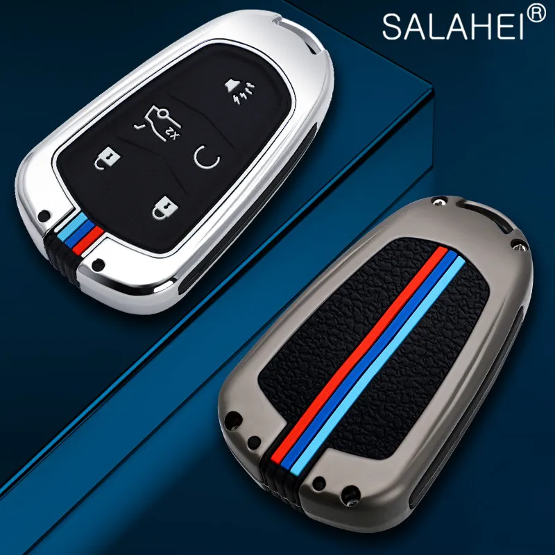 

Car Key Cover Case Shell For Cadillac Escalade CTS XTS ATS ATS-L XLS SRX 2015 4/5/6 Button 28T CTS-V XT5 CT6 Protection Styling