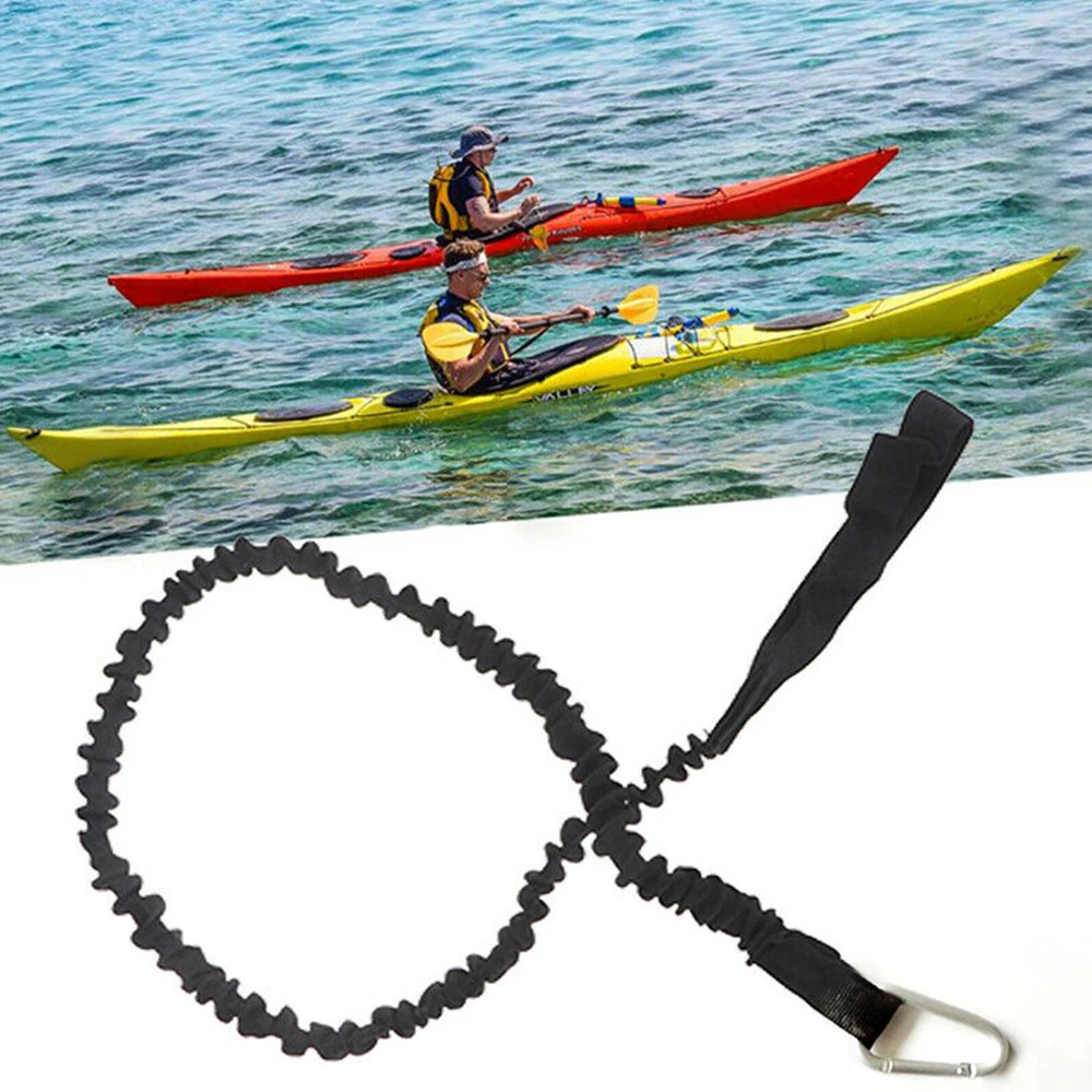 

Rowing Boat Elastic Paddle Leash Sport anoe Safety Fishing Rod Surfboard Surfing Coiled Lanyard Kayak Safety Accessories