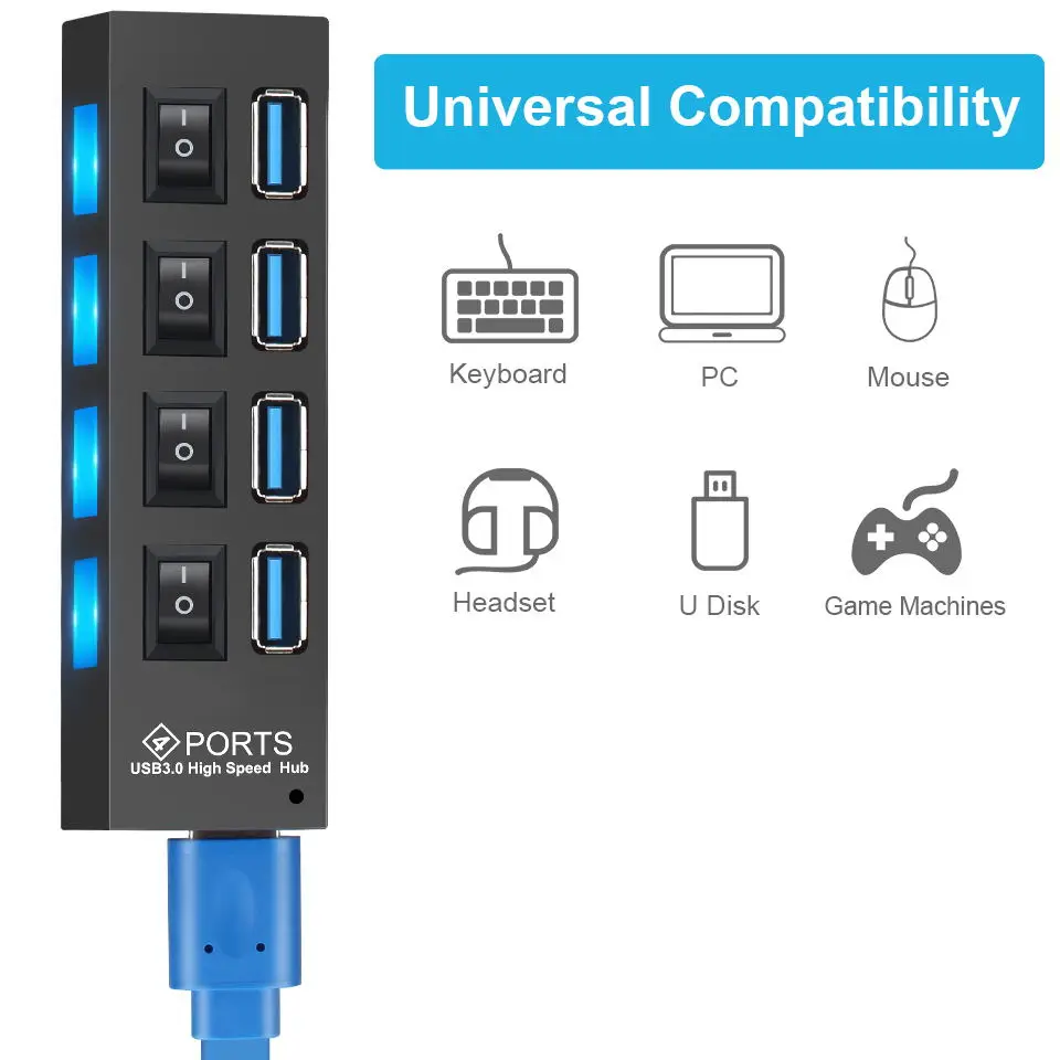 USB 3 0 концентратор usb хаб Мульти Usb разветвитель место обитания Применение