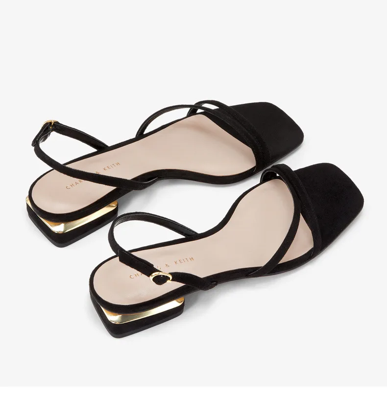 

GENSHUO Summer Low Heel Summer Sandals Open Toe Gladiator Sandal Women Casual Buckle Platform Shoes Narrow Band sandalias mujer