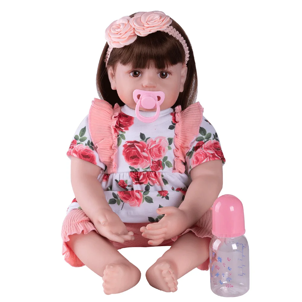 Новый 60 см Роза Куклы новорожденных Цветной детские игрушки куклы для девочек