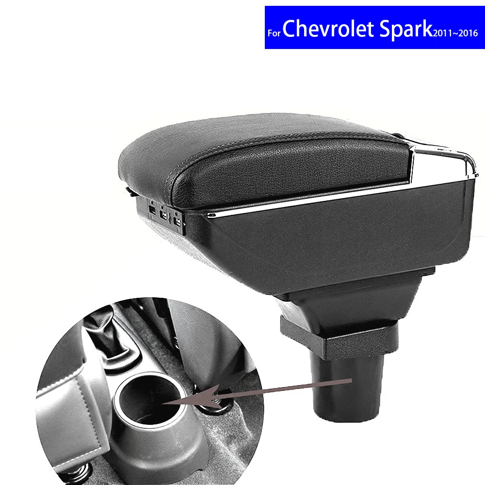 Кожаный подлокотник для автомобиля Chevrolet Spark2011 2012 2013 2014 2015 2016 2017 детали интерьера