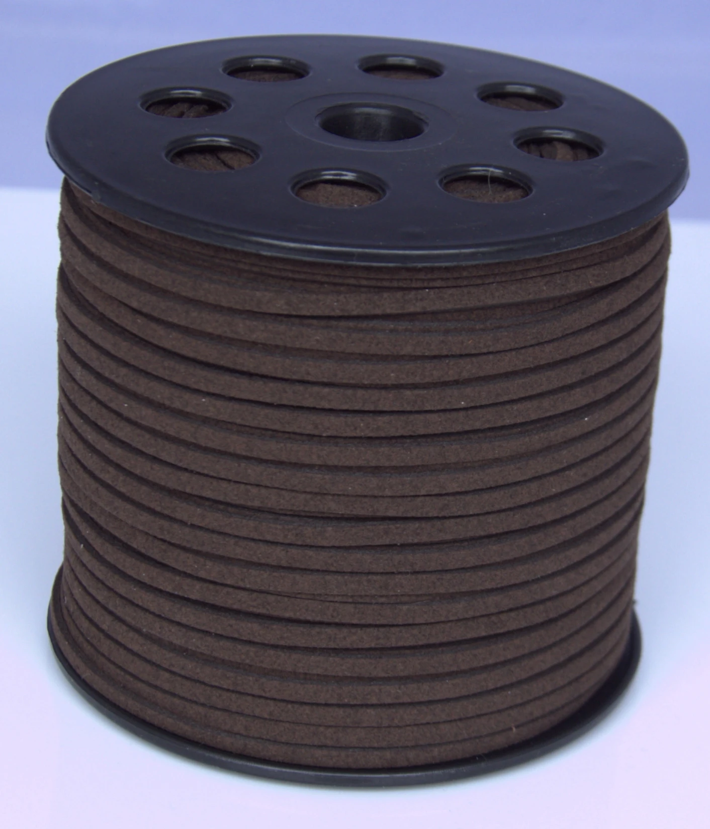 100 ярдов 3 мм темно-коричневая замшевая кожаная веревка для изготовления