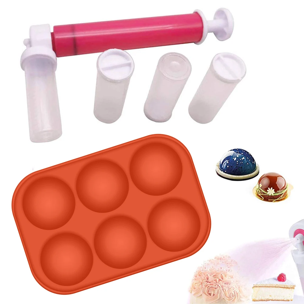 

Cake Coloring Duster Manual Cake Airbrush Pump Cake Decorating Tool Baking Tool Gift For Dessert Lover Kitchen Accessories