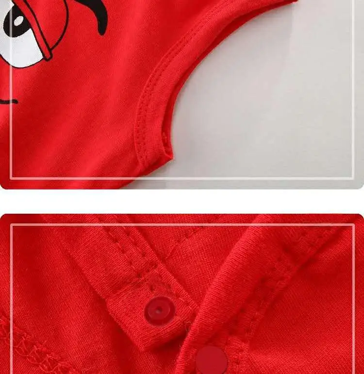 

Infant Baby Summer Sleeveless Body Suit Unisex New Cute Cartoon Animal Clothes Newborn Baby Bag Fart Triangle Vest Suit Pajamas