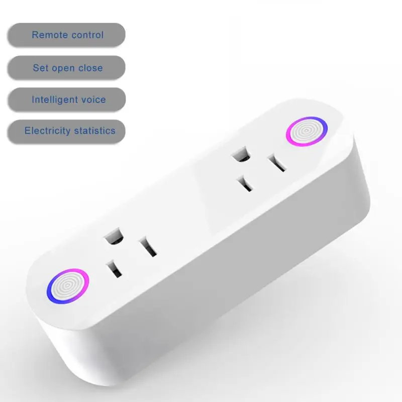 

Умная розетка с двумя розетками и поддержкой Wi-Fi