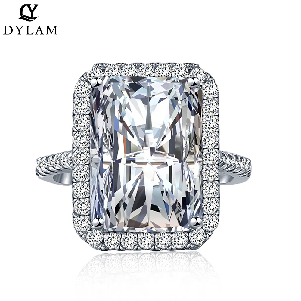 

DYLAM цветок банта 925 Серебряные нежные простые парные кольца для девочек классические свадебные эффектные повседневные ювелирные изделия