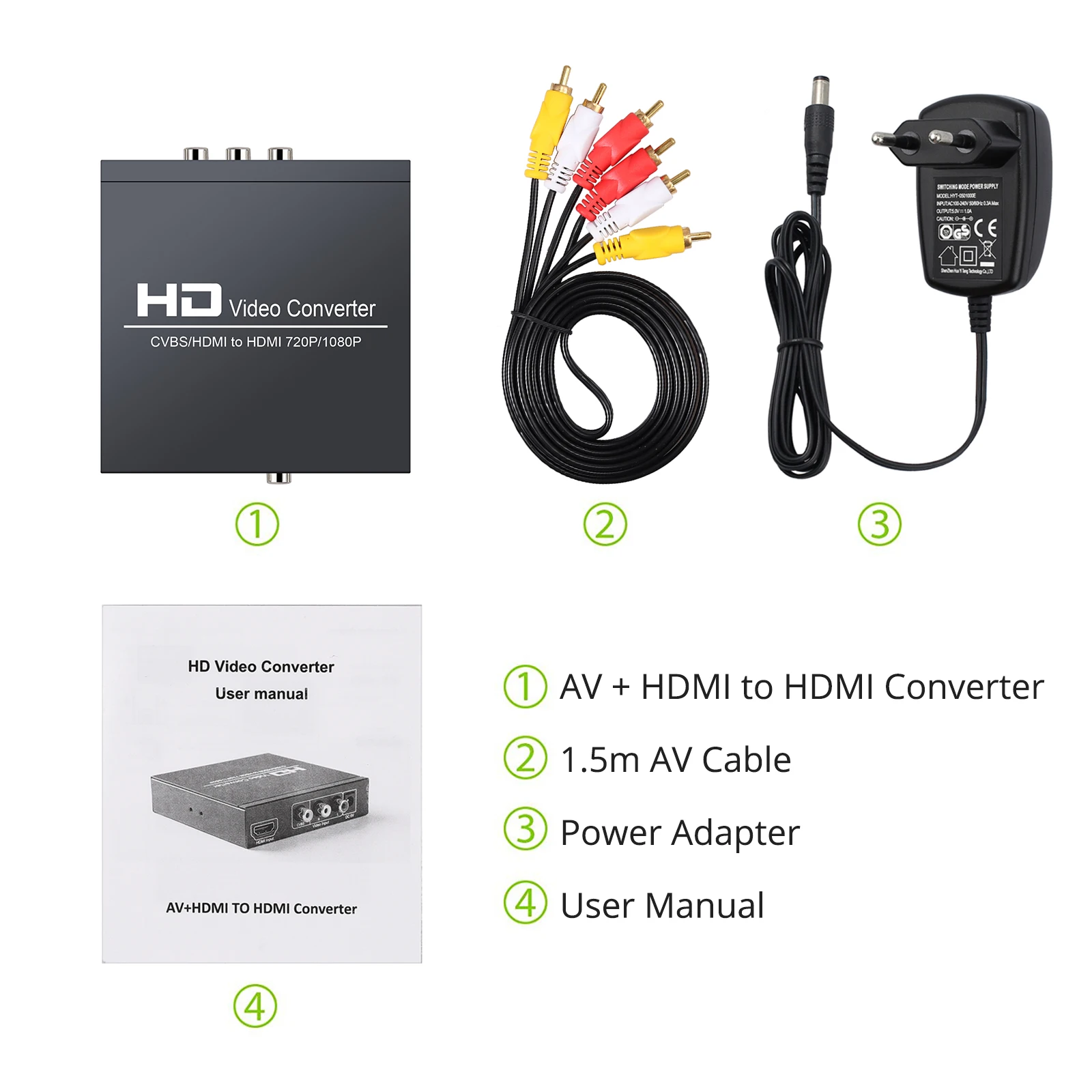 LiNKFOR 1080p AV + HDMI в с 3 5 мм наушниками и коаксиальным стерео аудио поддержкой CVBS