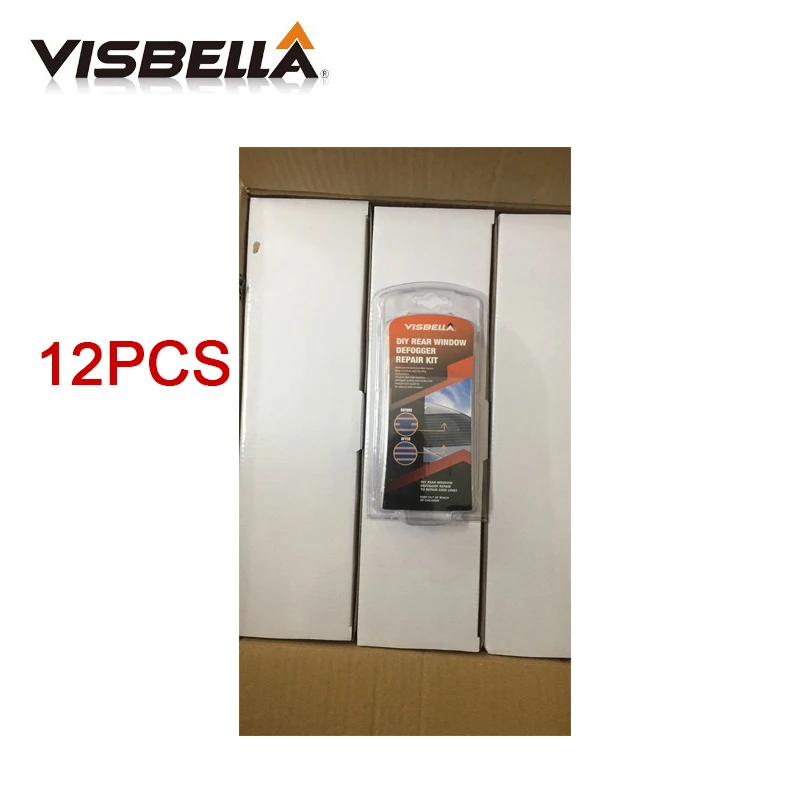 VISBELLA 12 комплектов/коробка DIY Repair Kit Defogger на заднее стекло Ремонт линии тумана Авто