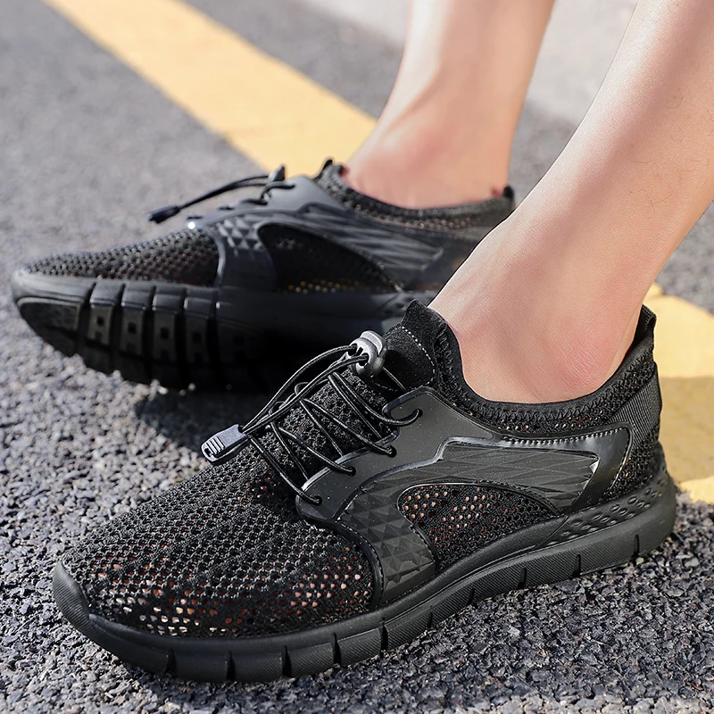 

Summer Casual Woman Vulcanize Shoes Men Sandals Soft Mesh Platform Sneakers For Women Shoes Lace-Up Sneakers Tenis Feminino