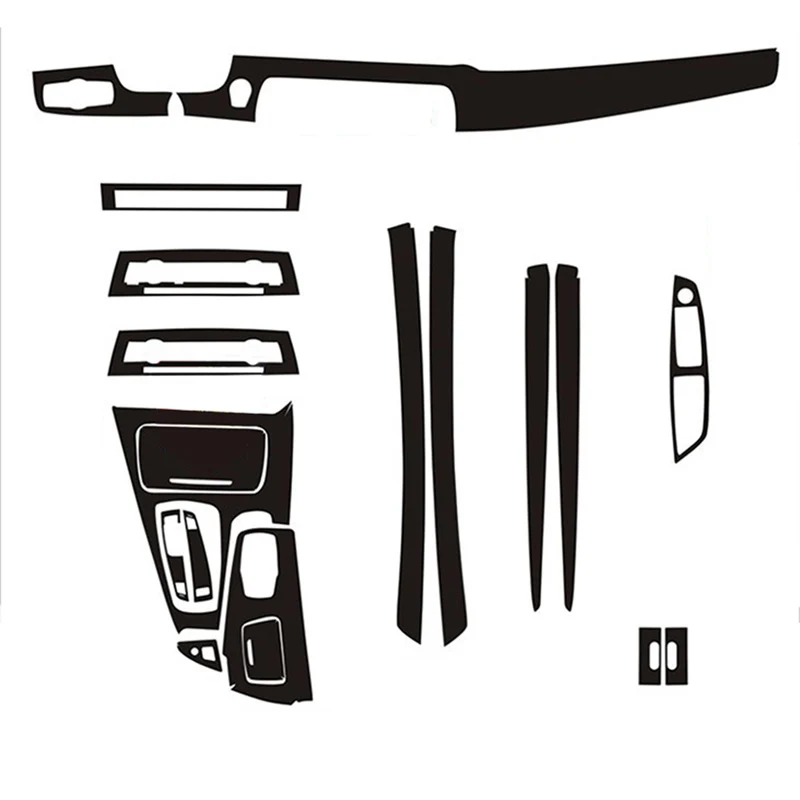 Автомобильный Стайлинг новинка 3D наклейки из углеродного волокна для внутренней