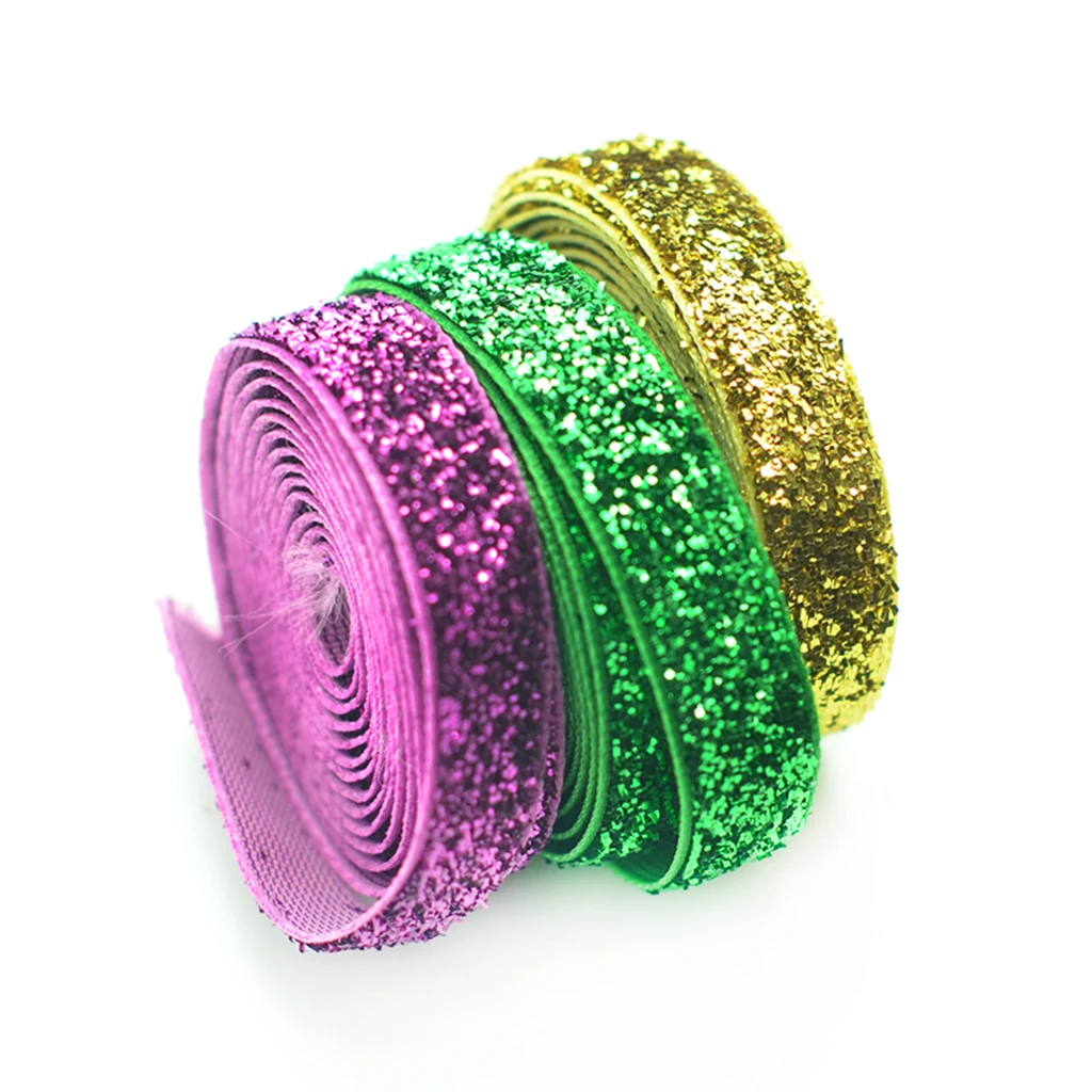 

8 Colors Velvet Ribbon Velvet Ribbon Glitter Grosgrain Ribbon Deco Ribbon Costume Deco