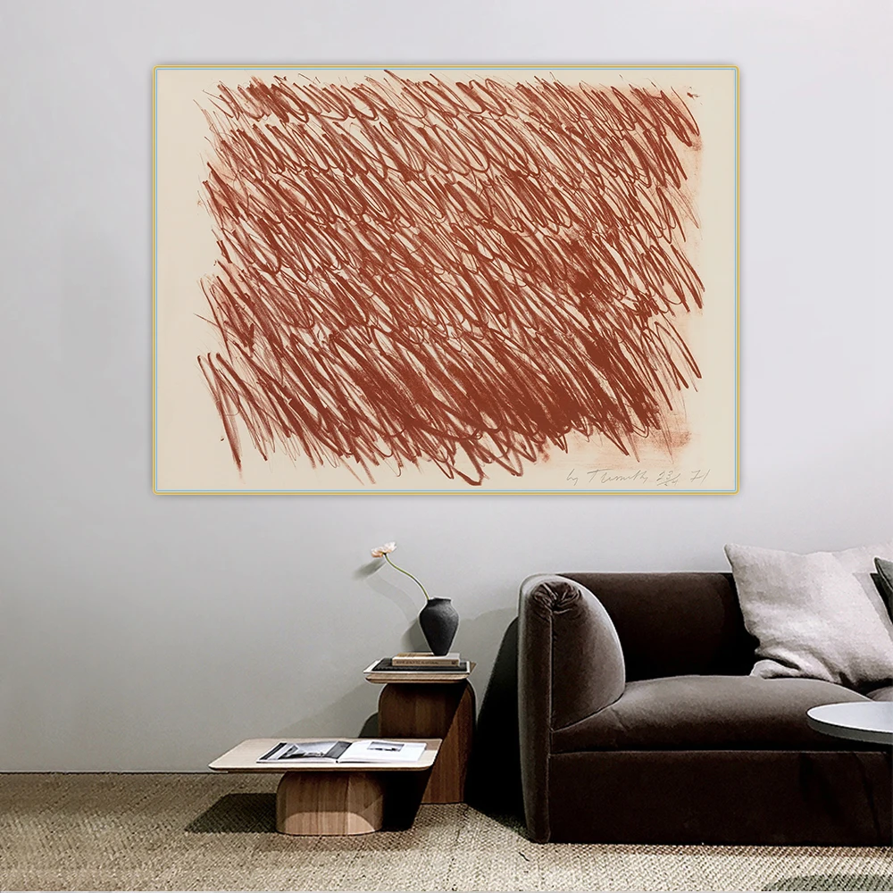 Citon Cy Twombly 》 без названия 49 картина маслом на холсте художественный постер фон для