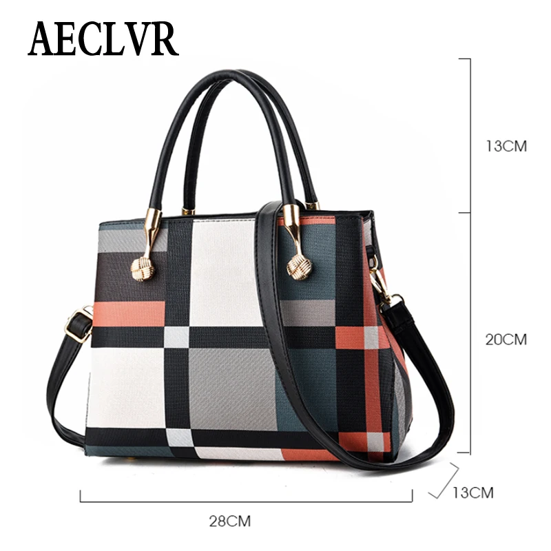 AECLVR женская сумка через плечо из искусственной кожи в простом стиле мягкие