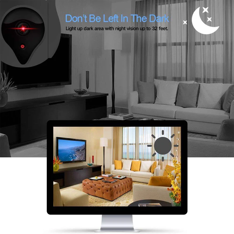 INQMEMA Home Security IP Camera Wi-Fi 1080P 720P Wireless Network CCTV Surveillance P2P Night Vision Baby Monitor | Безопасность и