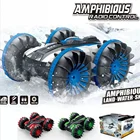 Машинка на радиоуправлении, двухсторонняя, водонепроницаемая, вращающаяся на 360 градусов