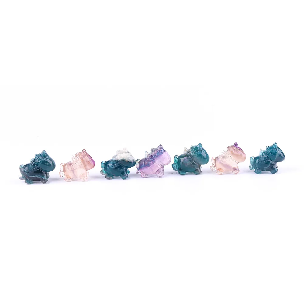 

Rainbow Fluorite gemstone figurine gem bijou Stones and crystals Quartz natural stones Gift