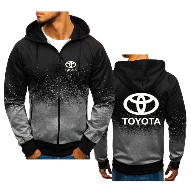 

2021 outono cardigan hoodies dos homens jaqueta para toyota roupas moda homem casual moletom com capuz moletom com zíper