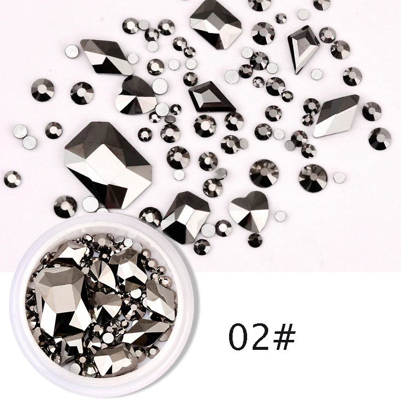 Стразы 3D с плоской задней поверхностью блестящие украшения камни для дизайна