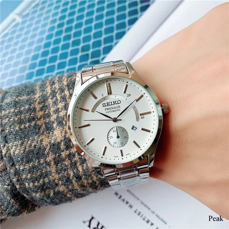 

Seiko2021 high quality men's and women's fashion non-waterproof gold stainless steel quartz watch 5588
