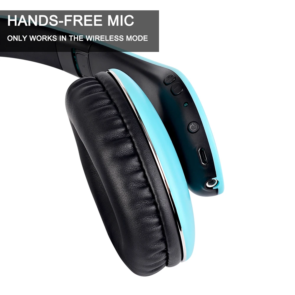 Беспроводные Bluetooth наушники Zanchie Hi Fi стереонаушники с микрофоном складные время
