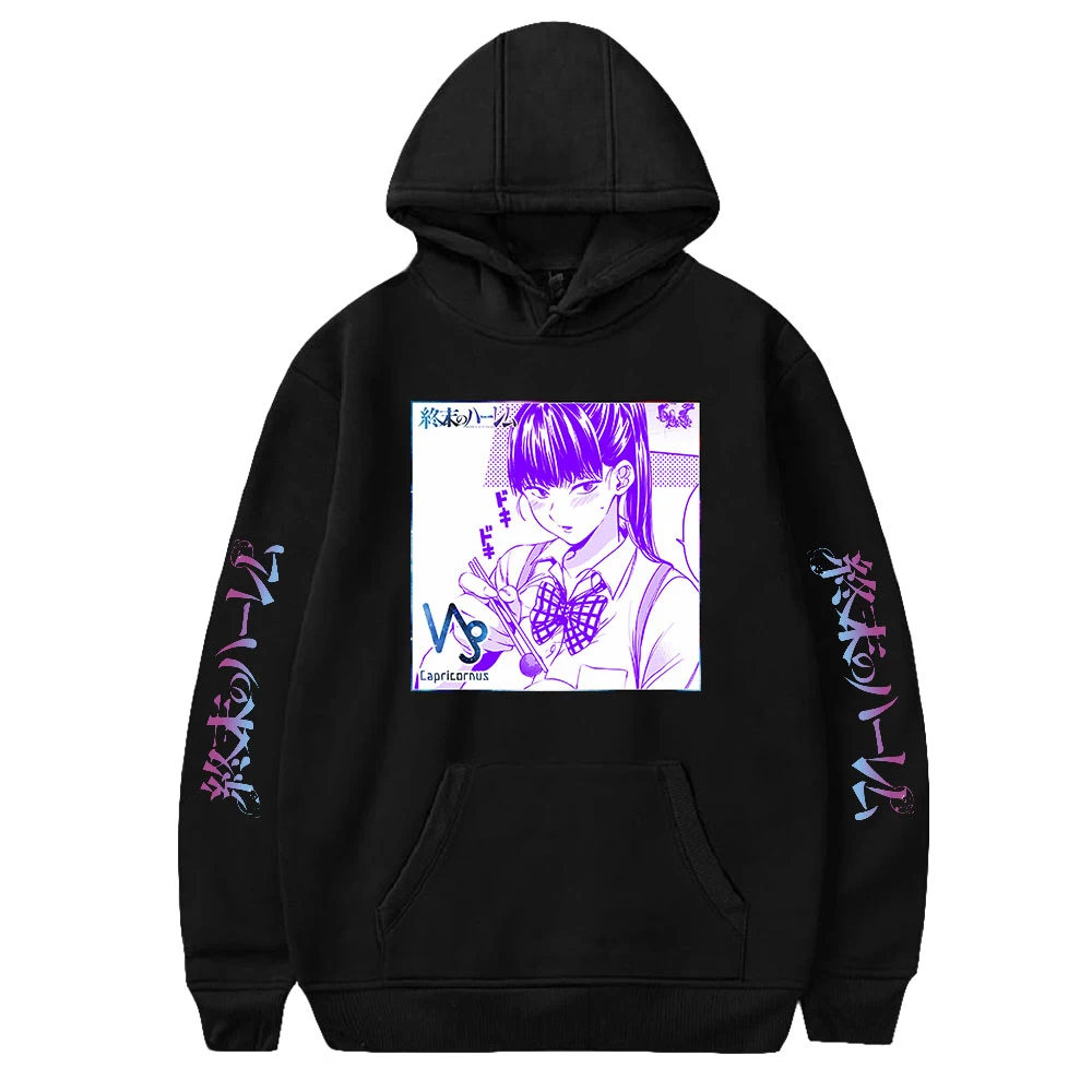 

Толстовка с капюшоном world's end halem в японском стиле аниме Story Весна 2021 Повседневная Толстовка в уличном стиле Харадзюку для женщин/мужчин одеж...