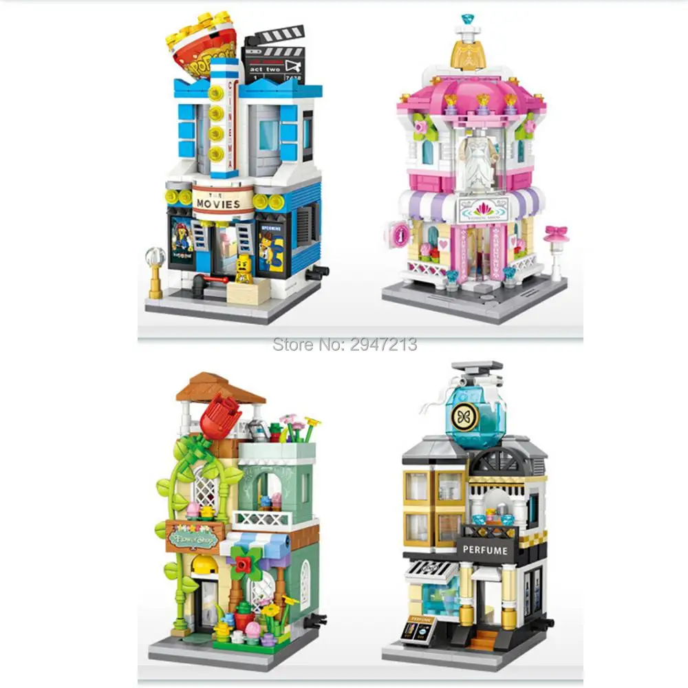 Лидер продаж Lepining city архитектура парфюм цветы свадебное платье киномагазин