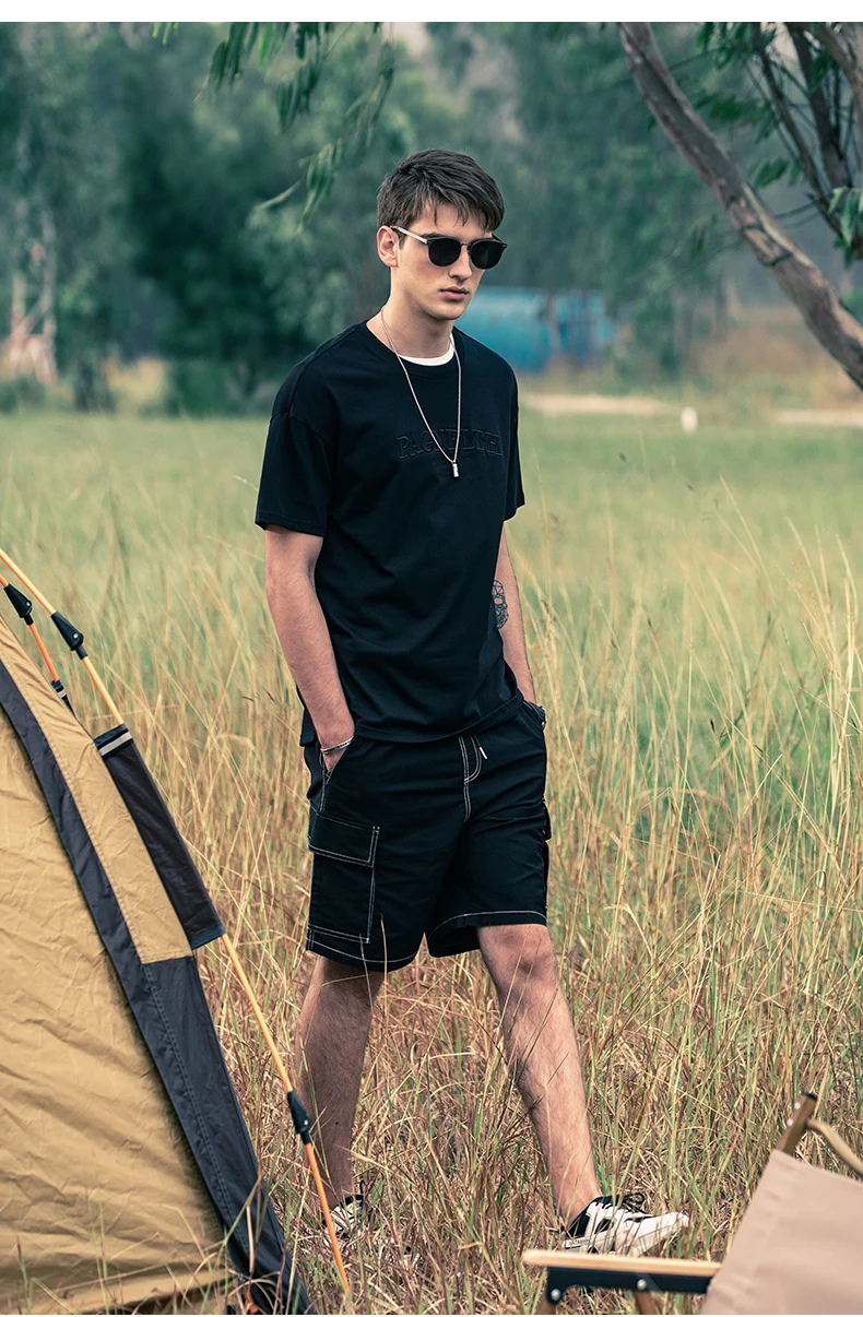 

YTX834 2021 Summer Casual Workwear Pants Men's New Straight Shorts