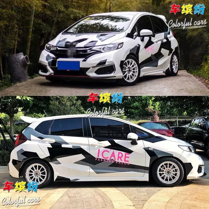 

Автомобильные наклейки для Honda Fit, модифицированные автомобильные персонализированные модные спортивные наклейки на заказ