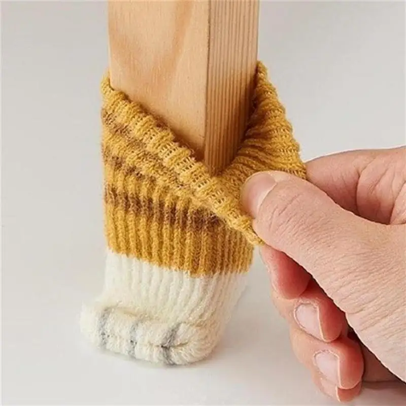 4 шт. милые носки с кошачьими лапками для стола чехлы ножек стула протекторы пола