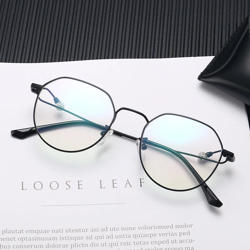 Женские и мужские классические очки оправа из металлического сплава Роскошный