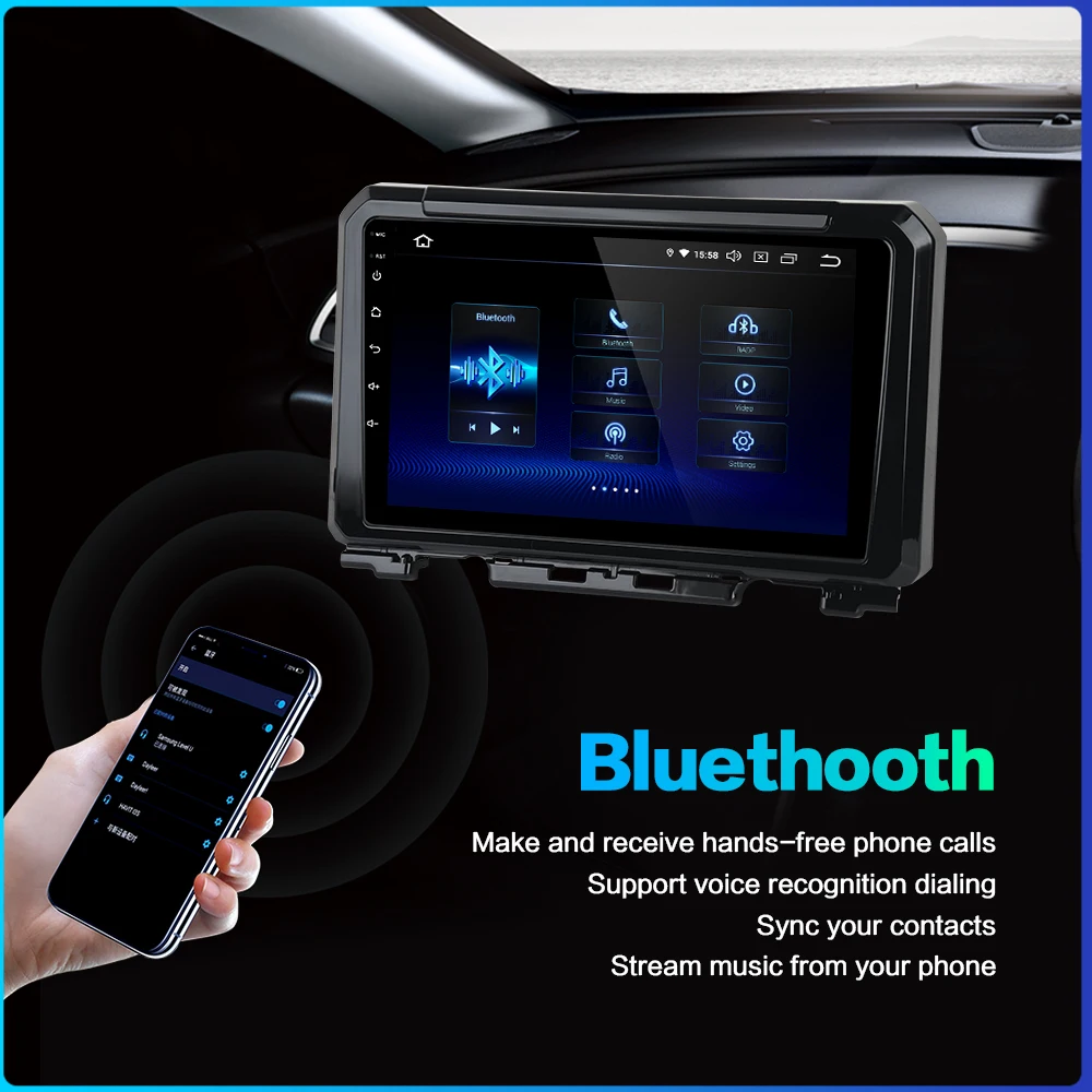 Dasaita DSP " ips сенсорный экран Android 9,0 автомобильный радиоприемник для Suzuki Jimny gps навигатор HDMI Автомобильная стерео мультимедийная система