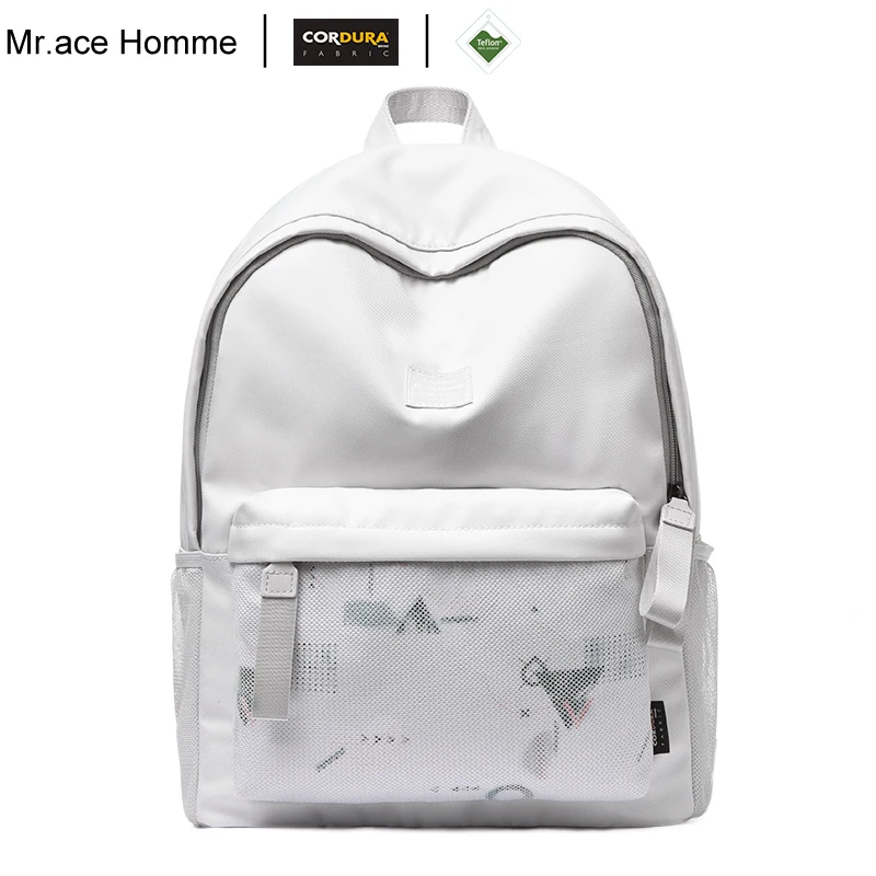 Рюкзак для ноутбука 14 дюймов с белым принтом Женский Школьный рюкзак мужской