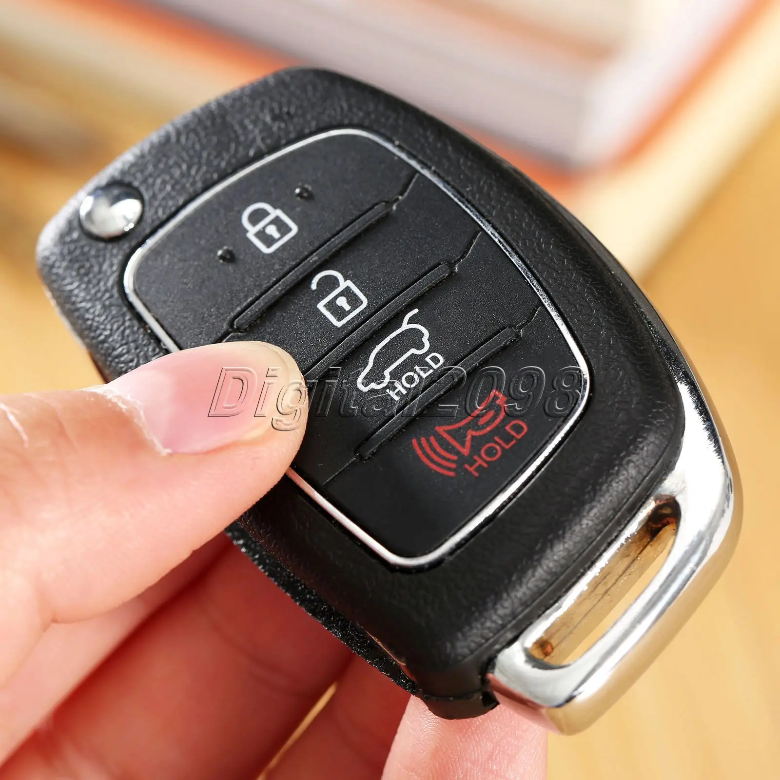 Сменный складной чехол Yetaha для дистанционного ключа с 4 кнопками Ix45 Santa Fe |